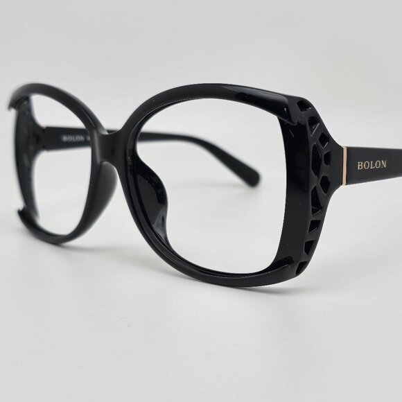 Bolon BL2522 J11 Gloss Black Oversized Sunglasses Frame w/ Case 62-16-142 - Picture 3 of 16